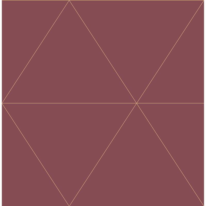 A-Street Prints Twilight Red Geometric Wallpaper