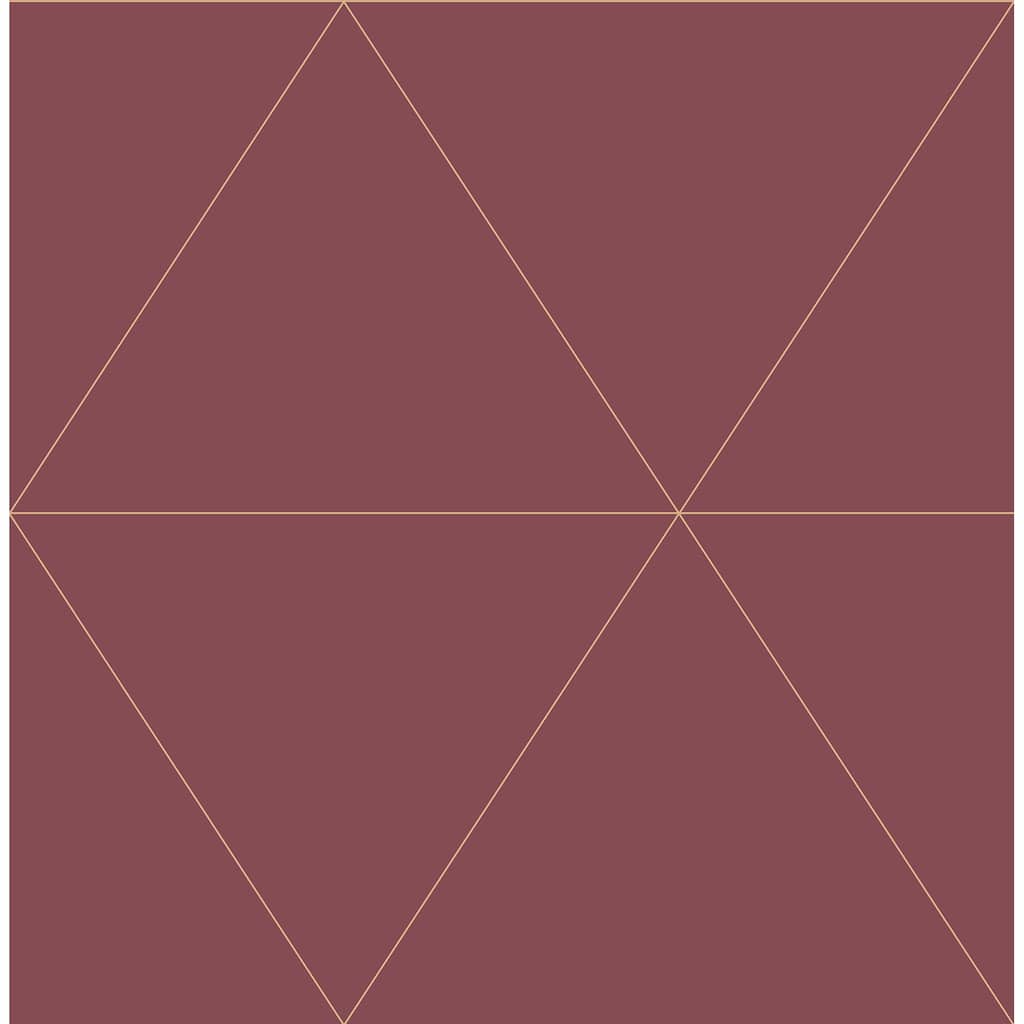 A-Street Prints Twilight Red Geometric Wallpaper