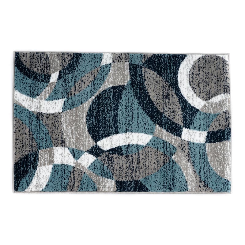 World Rug Gallery Geometric Circles Area Rug