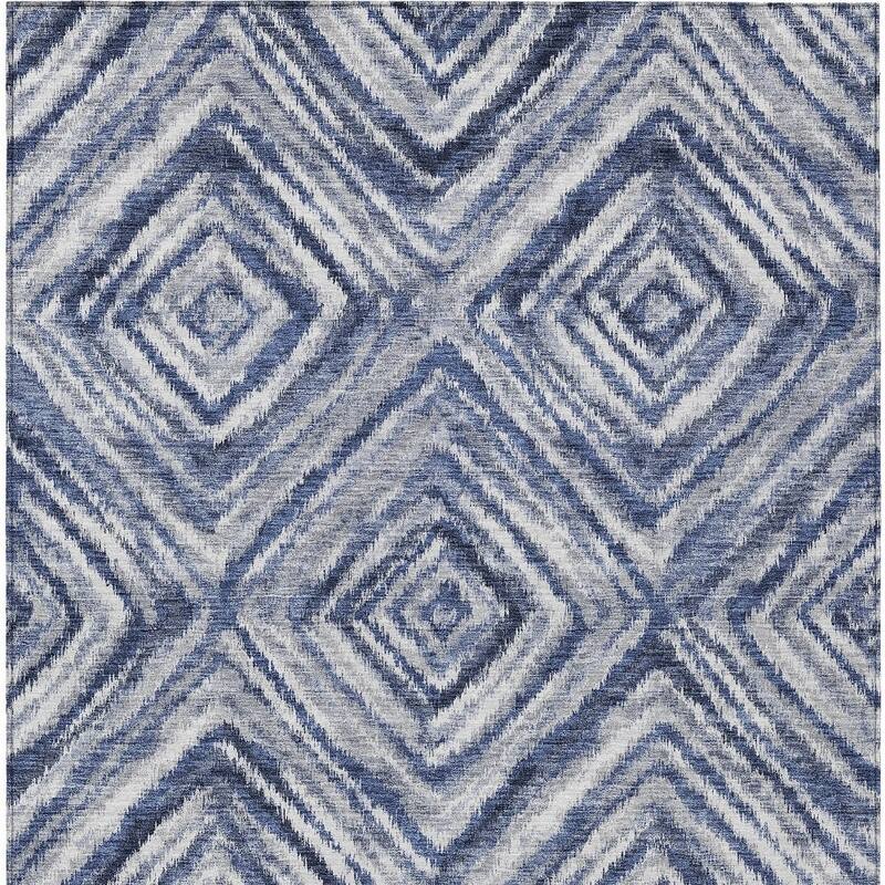 HomeRoots Geometric Transitional Rectangle Outdoor Rug