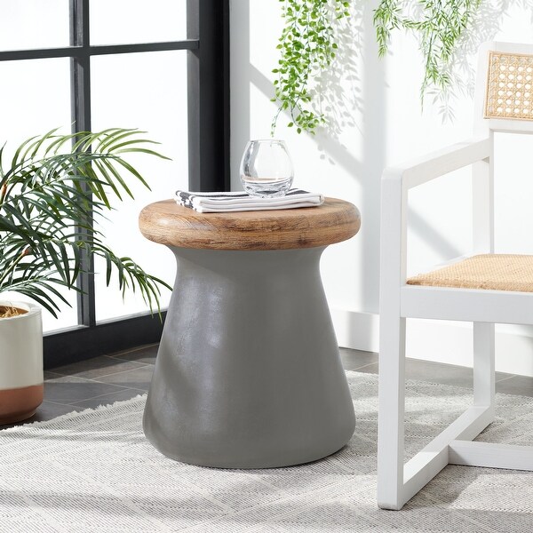 Safavieh athena new arrivals concrete accent table