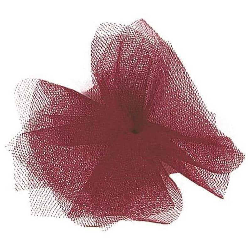 Burgundy Tulle Ribbon - Red