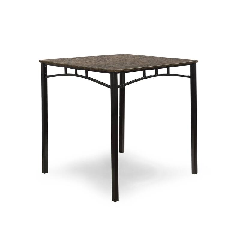 Vae Industrial Brown Metal 5-Piece Counter Height Set by Furniture of America