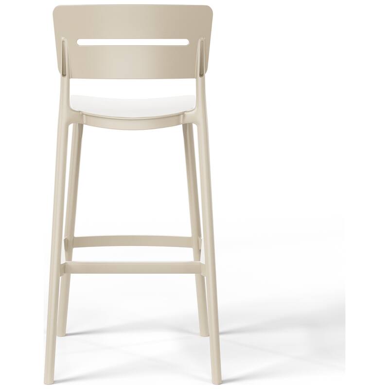 Frond and Form 29.5 Inch Outdoor Bar Stool (Set of 2)