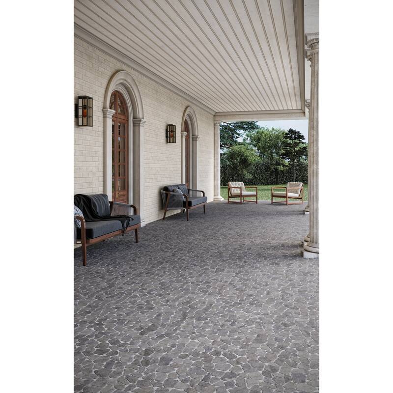 Full Eclectic 18 in. x 18 in. Marble Tumbled Wall and Floor Tile