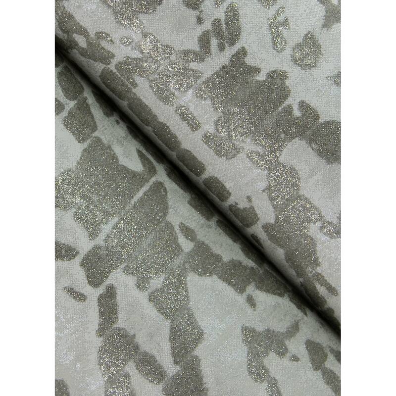 A-Street Prints Helene Pewter Glitter Geometric Wallpaper