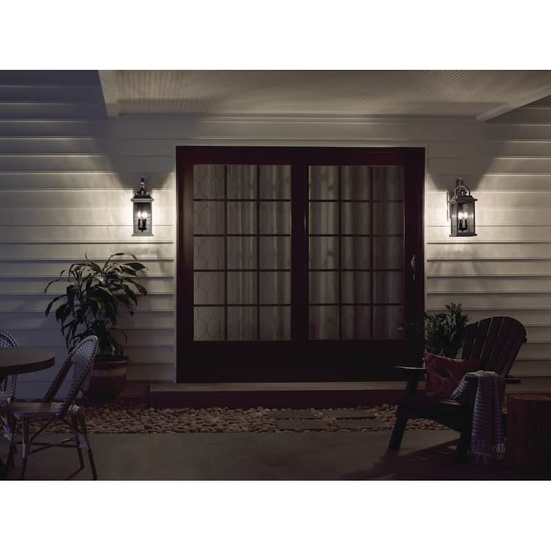 Kichler Lighting Linford 22-in 3-Light Olde Bronze Outdoor Wall Light