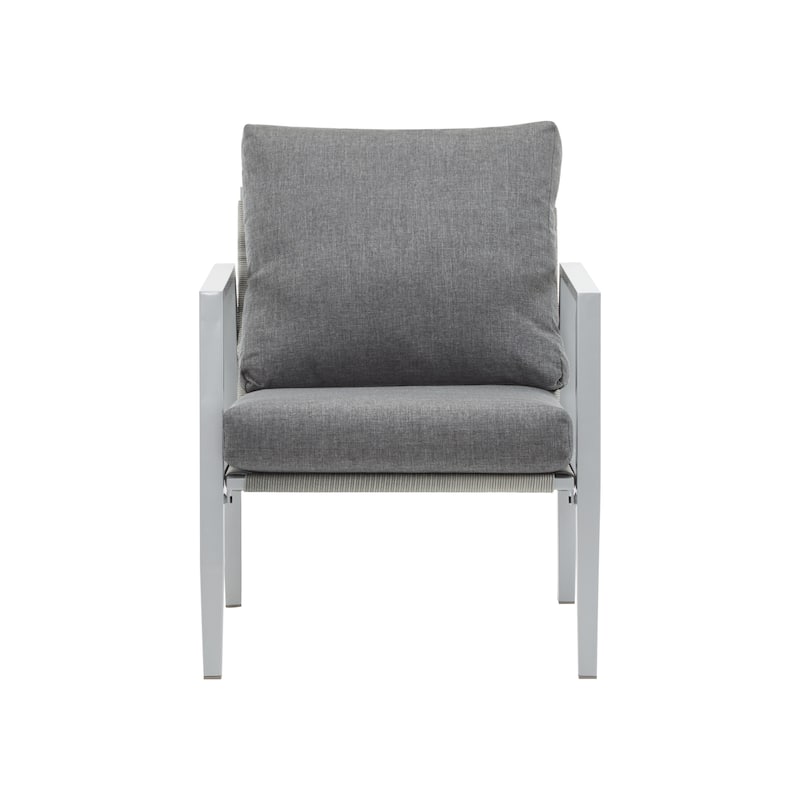 Aluminum Lounge Chair with Sleek Rope