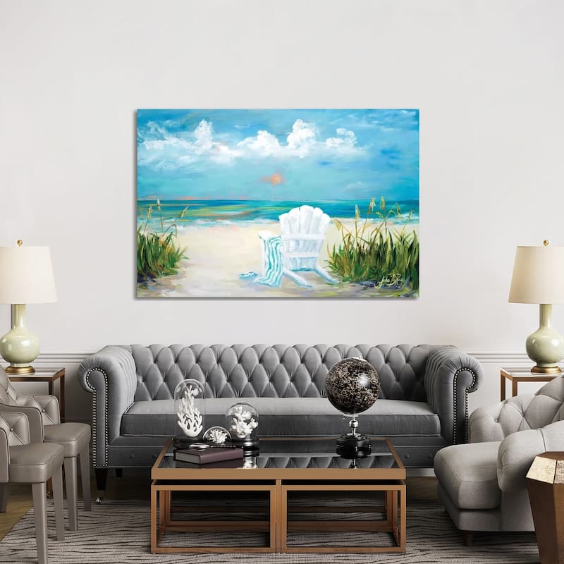 iCanvas "Beach Scene II" by Julie Derice Canvas Print