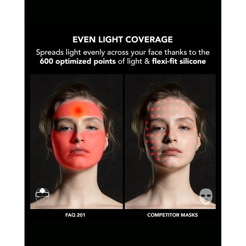 Foreo FAQ 202 Wireless Silicone LED Red Light Therapy Face Mask Anti-aging Wrinkle Reduction