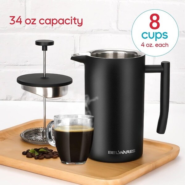 Thermal french press coffee maker top