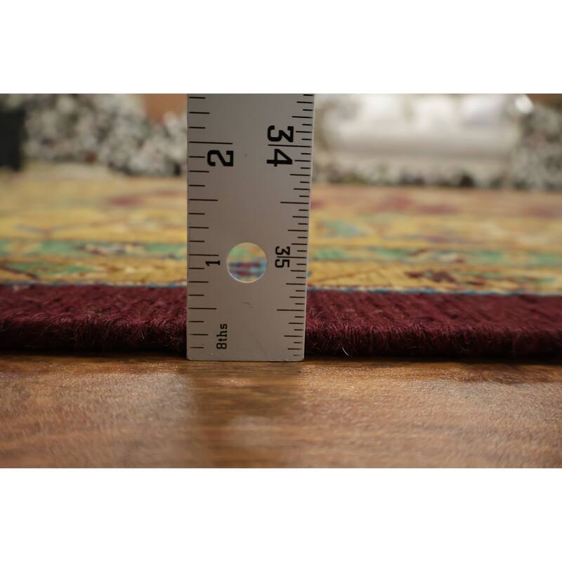 Hand Knotted Oriental 100% Wool Carpet Traditional All-Over Red Sumak Area Rug - 9' 7'' X 7' 11''