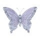 preview thumbnail 26 of 32, Iron Metal Eclectic Butterfly Wall Decor in Blue, Purple, or Green (16" H X 21" W) - 16 x 21