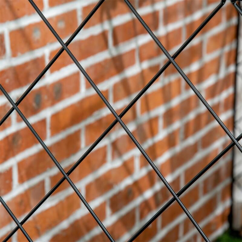 Garden Rust-Resistant 4 Pack Steel Fence Panels