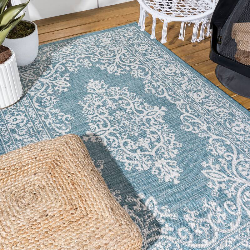JONATHAN Y Tuscany Filigree Indoor/Outdoor Area Rug