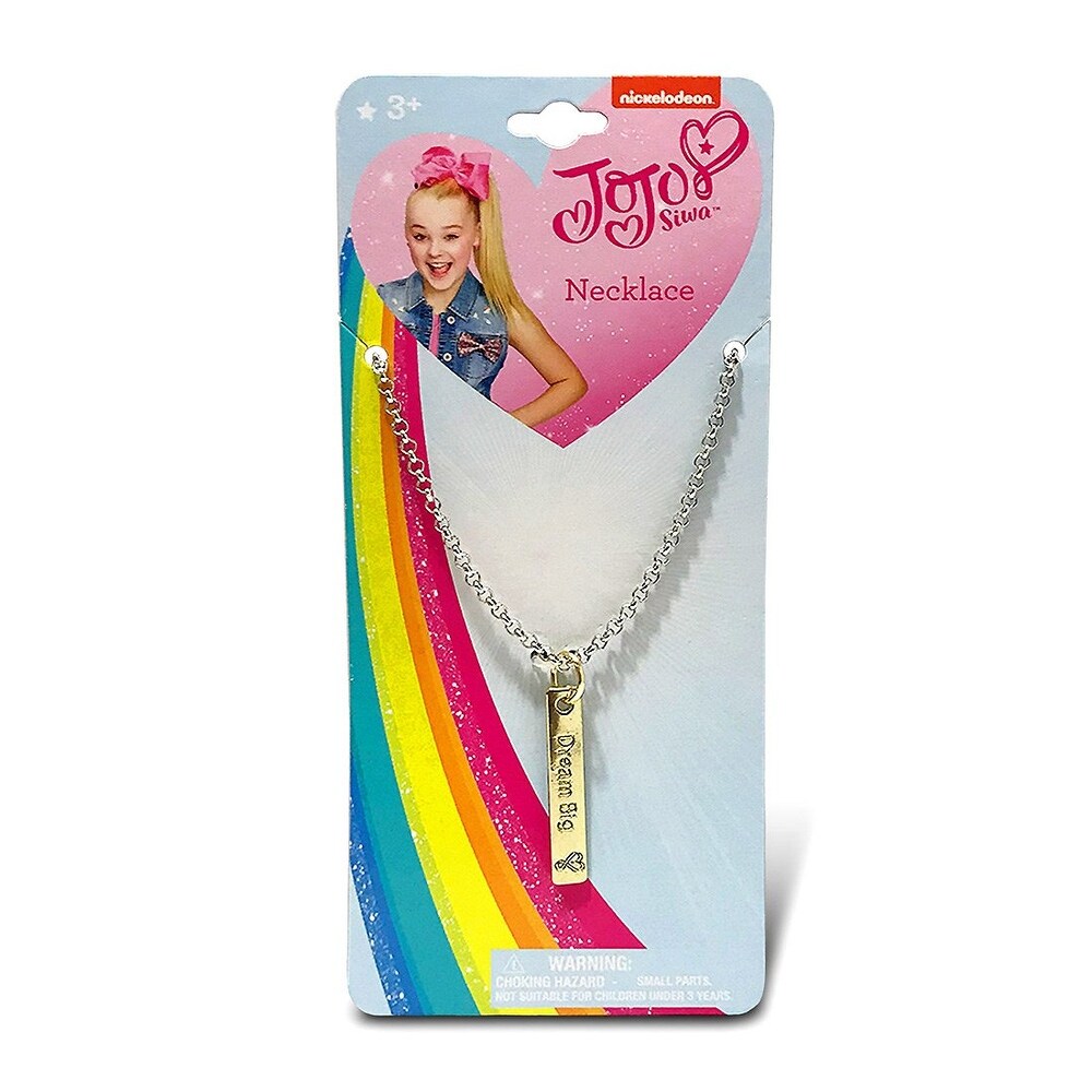 Shop Jojo Siwa 1 On A Card Embossed Vertical Gold Bar Necklace