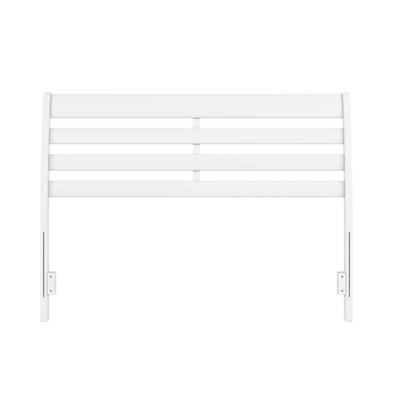 Solid Wood Headboard Full Queen King White Bedroom Charger USB Ports