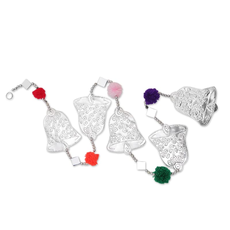 Novica Handmade Celebration Rhythm Aluminum Garland