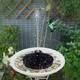 Mini Solar Fountain Solar Water Fountain for Ourdoor Birdbaths Pond Small Pool Garden Decoration