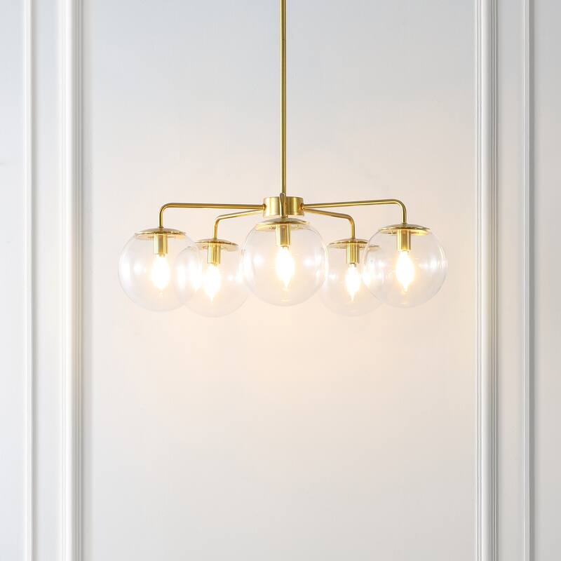 SAFAVIEH Lighting Negara Chandelier - 25" W x 25" D x 18-48" H