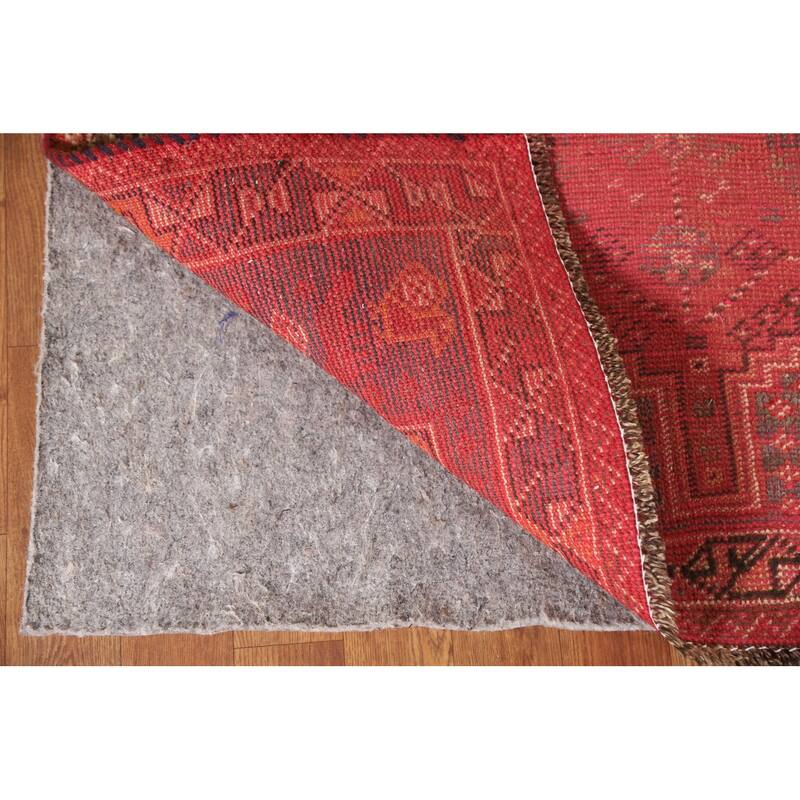 Tribal Qashqai Persian Antique Area Rug Hand-knotted Wool Carpet - 3'4"x 4'10"