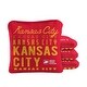 preview thumbnail 1 of 2, Kansas City Football Red Dual Sided Cornhole Bags