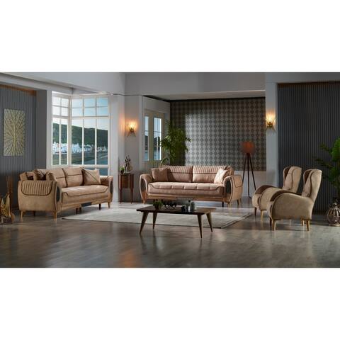 Dury 4-piece 2 Sofa And 2 Chair Living Room Set