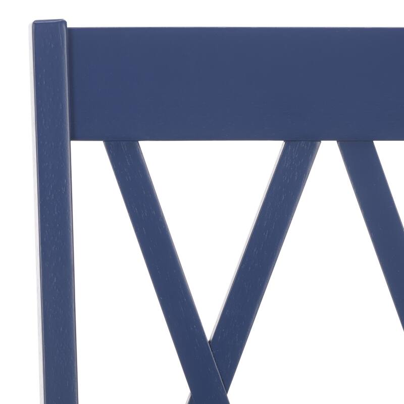 SAFAVIEH HOME Yana Double X-Back Side Chair - 18"W x 22"D x 39"H