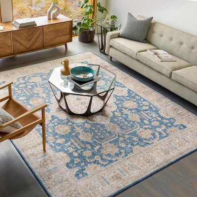 Livabliss Nydia Traditional Medallion Printed Area Rug