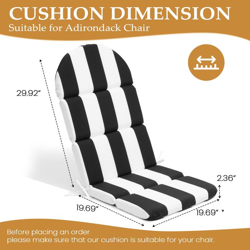 Outdoor Adirondack Chairs Cushion with Sunbrela Fabric