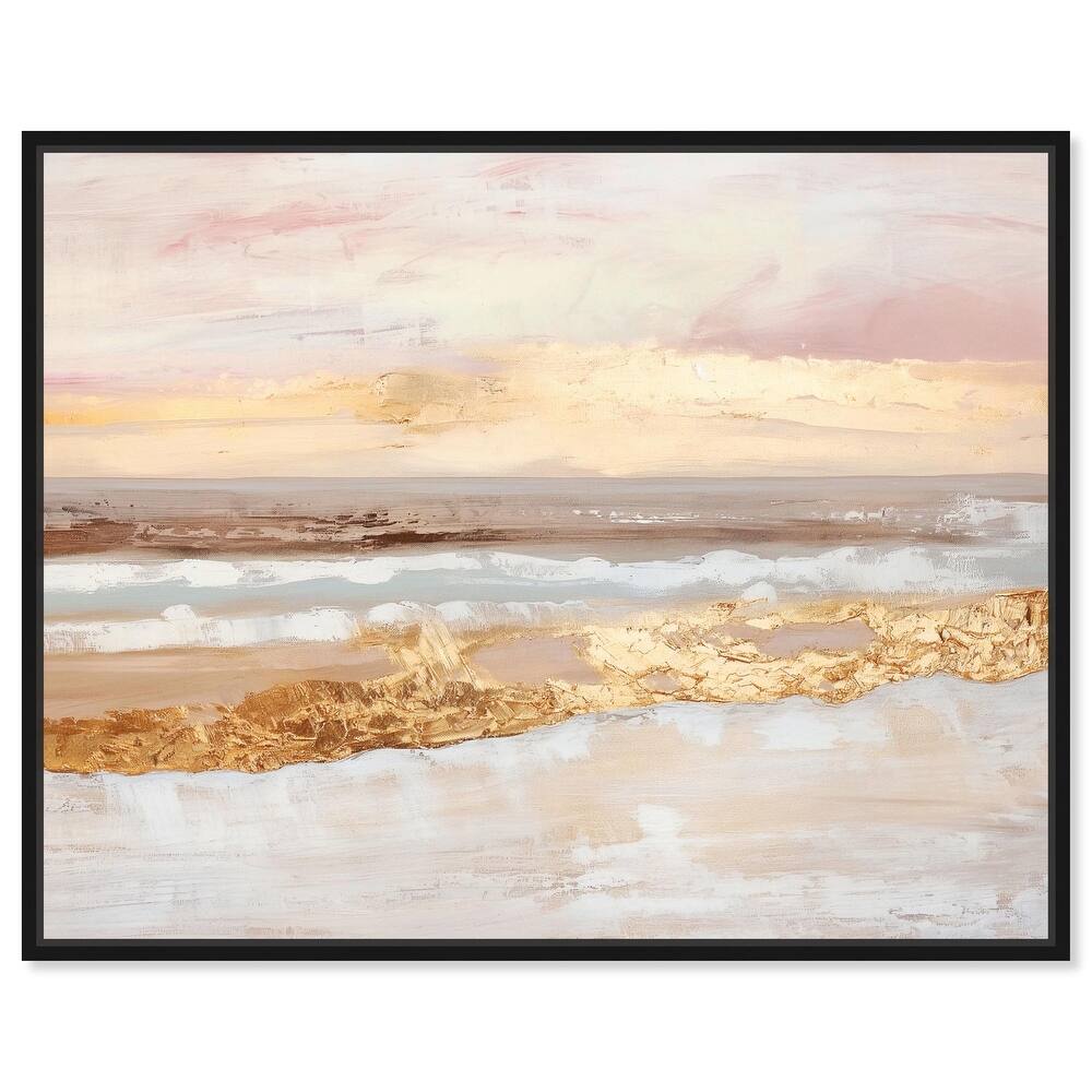Rose Gold Coast Canvas by Art Remedy