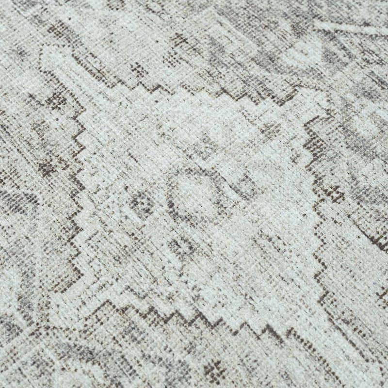 Hauteloom Barny Traditional Oriental Machine Washable Area Rug