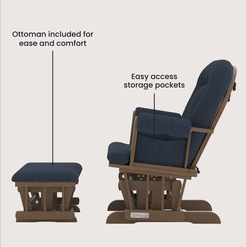 Child Craft Tranquil Glider Rocker and Ottoman Set