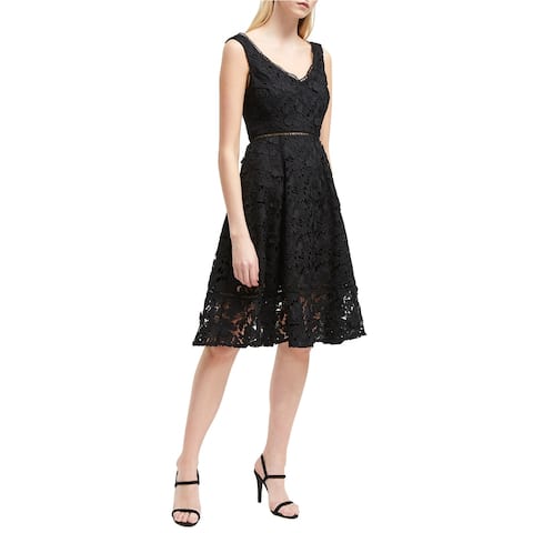 French Connection Womens Lace Fit & Flare Dress