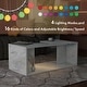 preview thumbnail 13 of 19, Kobe Modern Faux Marble Veneer Coffee Table with Shelf by Furniture of America
