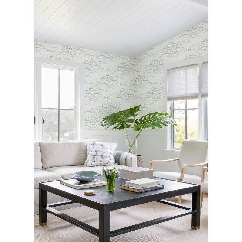 A-Street Prints Kasia Sea Green Abstract Wallpaper