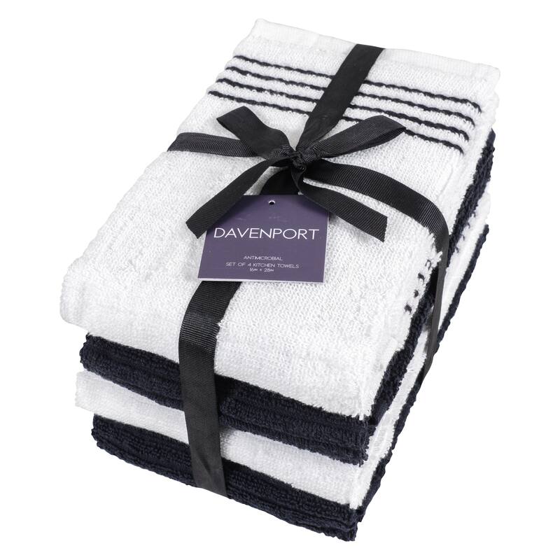 Davenport Terry Kitchen Towels, Set of 4