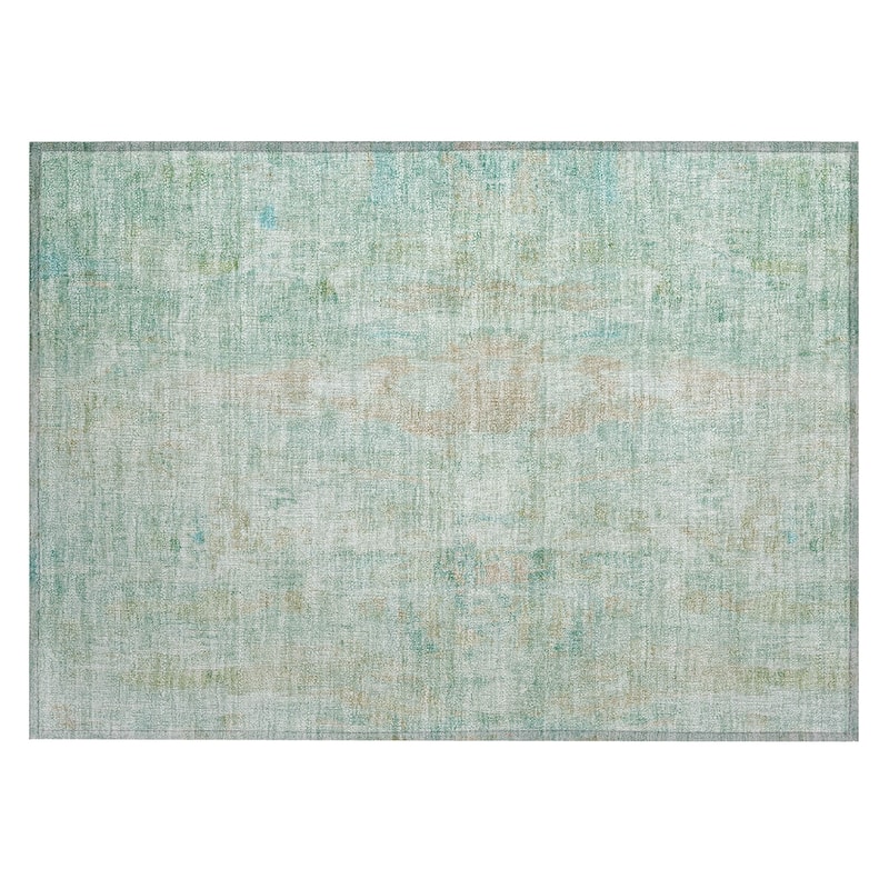 Machine Washable Indoor/ Outdoor Muted Ombre Chantille Rug