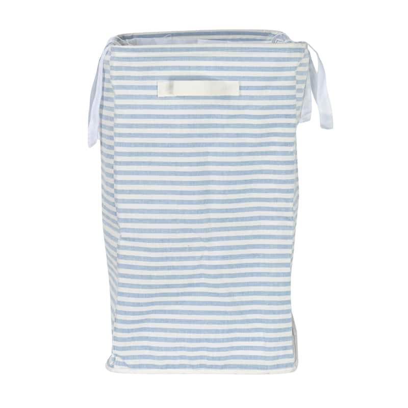 Household Essentials Stripe Double Sorter with Handles - 21.7"L x 13.8"W x 23.6"H