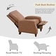 preview thumbnail 40 of 68, Spruce & Spring Alston Push Back Recliner Chair with Nailhead Trims for Living Room