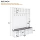 preview thumbnail 8 of 10, Modern Storage Rack with 6 Hooks, 4-in-1 Shoe Cabinet with 13 Adjustable Shelves, Ideal for Living Room, Entryway, Corridor