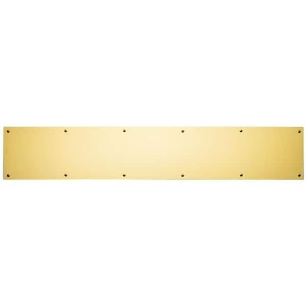 Shop Ives 8400 0534 5 X 34 Brass Kick Plate Polished Brass Overstock 20092109