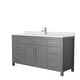 preview thumbnail 19 of 48, Beckett 66 Inch Single Vanity, Cultured Marble Top