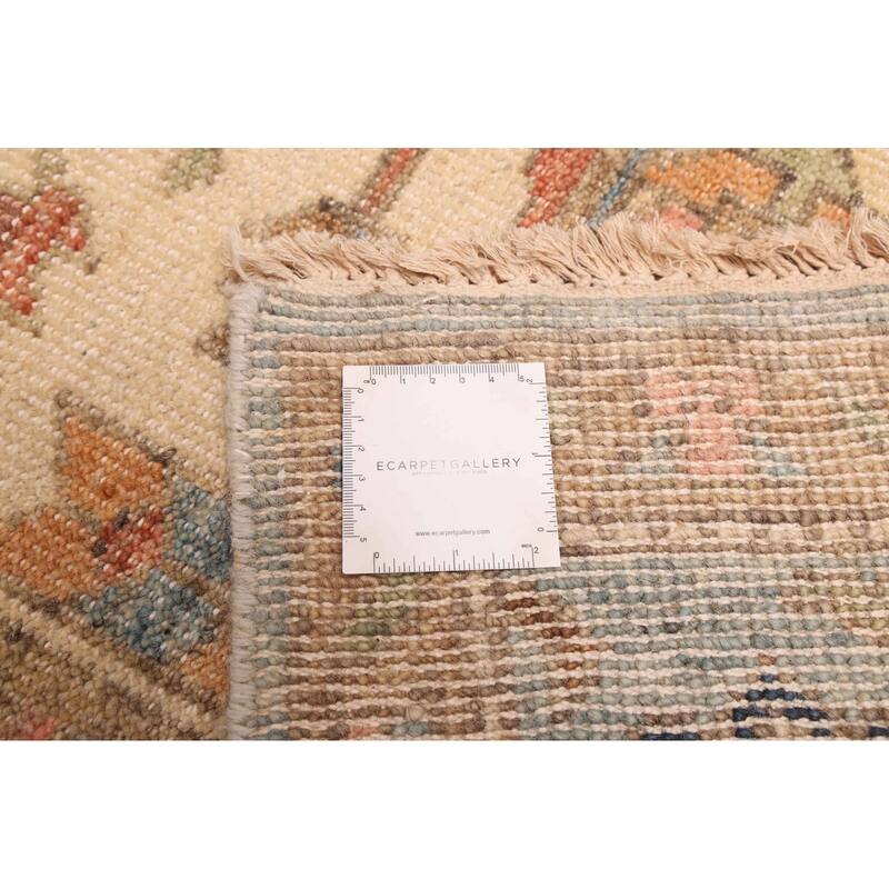 ECARPETGALLERY Hand-knotted Jules Serapi Light Blue Wool Rug - 8'11 x 11'8