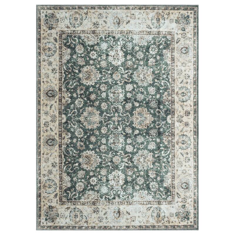Legacy Cairo Traditional Bordered Washable Area Rug