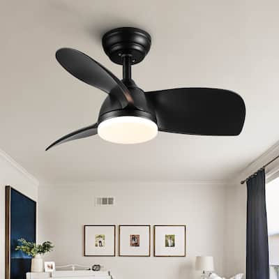 28" Intergrated LED Ceiling Fan with ABS Blade and Light