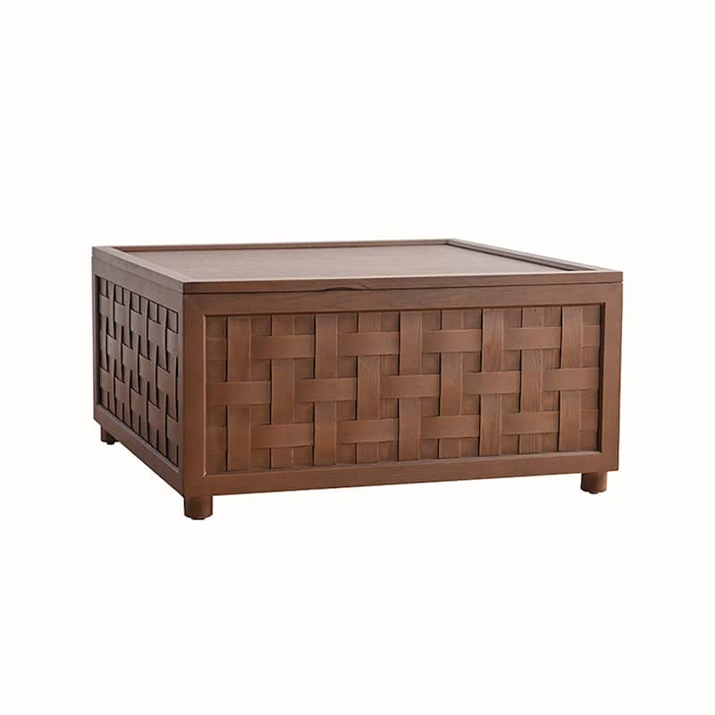 Brown Coffee Table with Storage