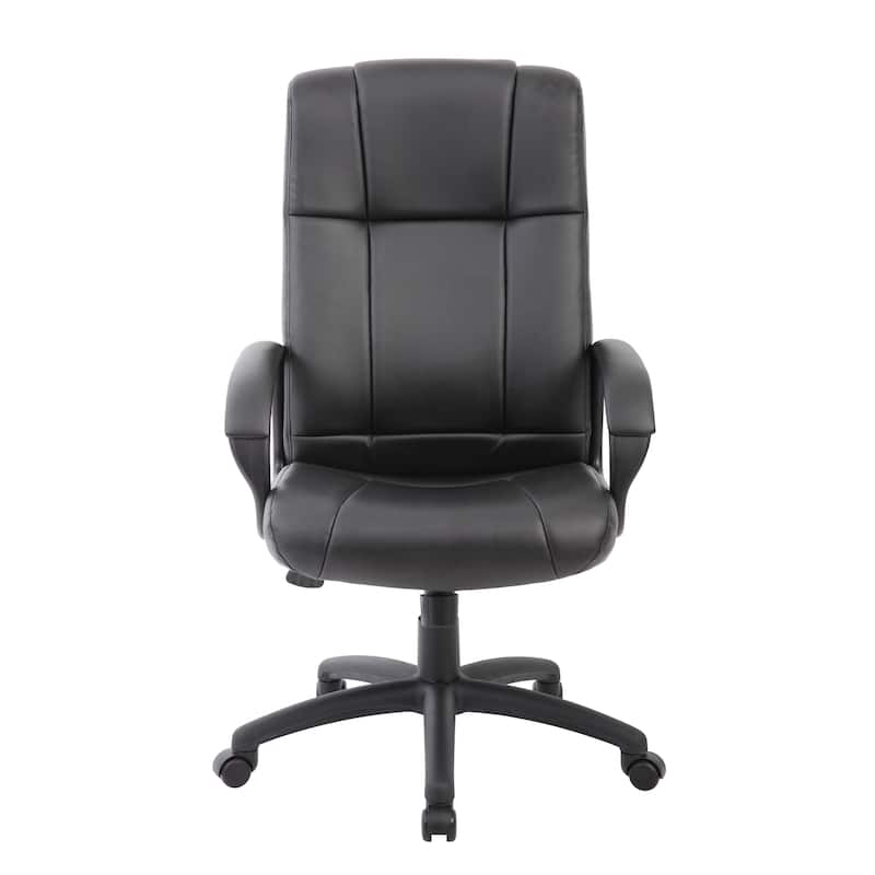 Black Vinyl High-back Executive Chair