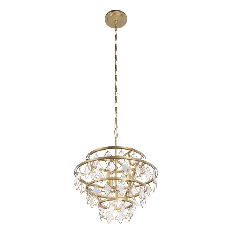 Varaluz Fleur 4-Light Chandelier - French Gold