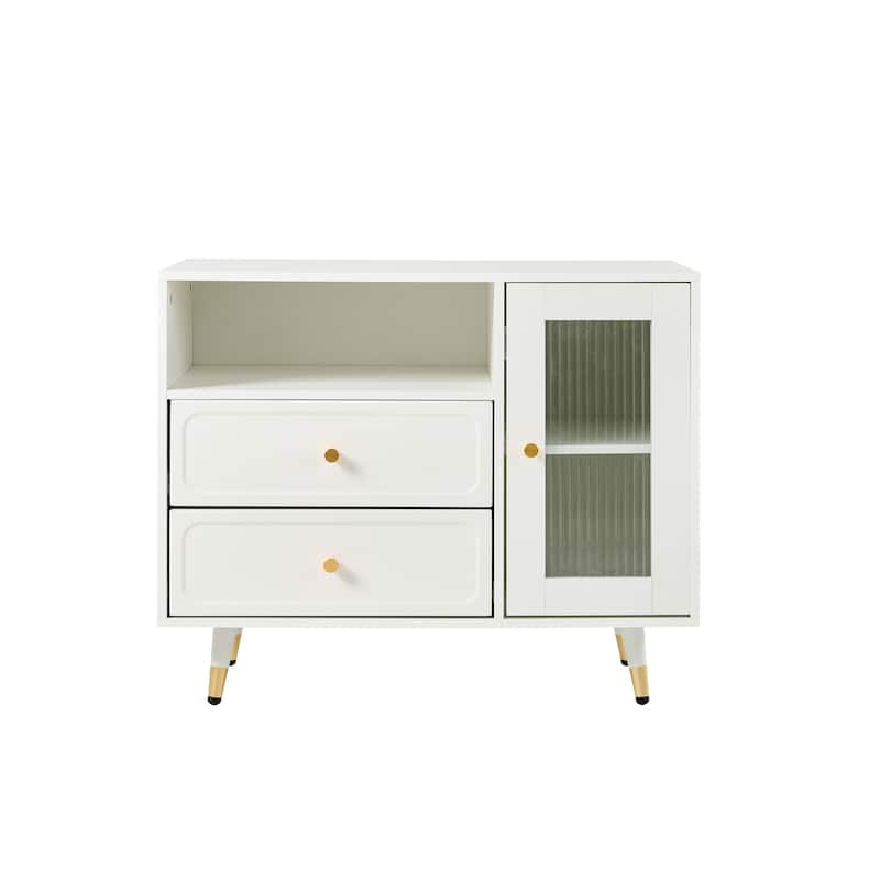 Modern Makeup Vanity Desk with Mirror and Lights, Retractable Dressing Table with Drawers and Cabinet